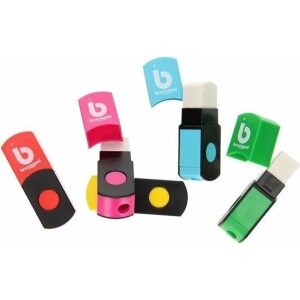 Puntenslijper/ gum Bruynzeel Teens diverse kleuren