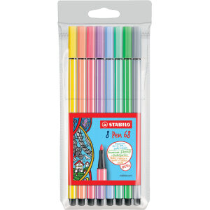 Stabilo Pen 68 pastel 8 stuks