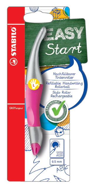 Stabilo Rollerpen Easy L roze