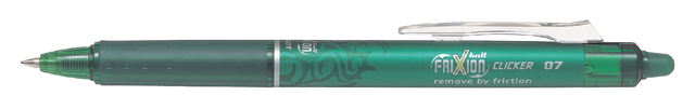 Rollerpen PILOT Frixion Clicker groen 0.35mm