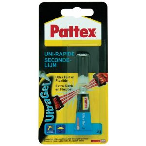 Secondelijm Pattex UltraGel 3gr