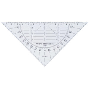 Geodriehoek Aristo 14 cm flexibel