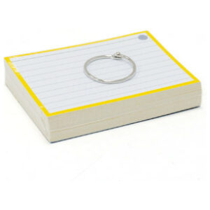 Flashcards Groot Lijn 50 stuks - Geel