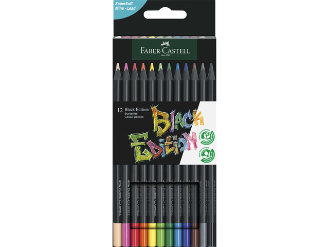 Kleurpotloden Faber-Castell Black Edition 12st.