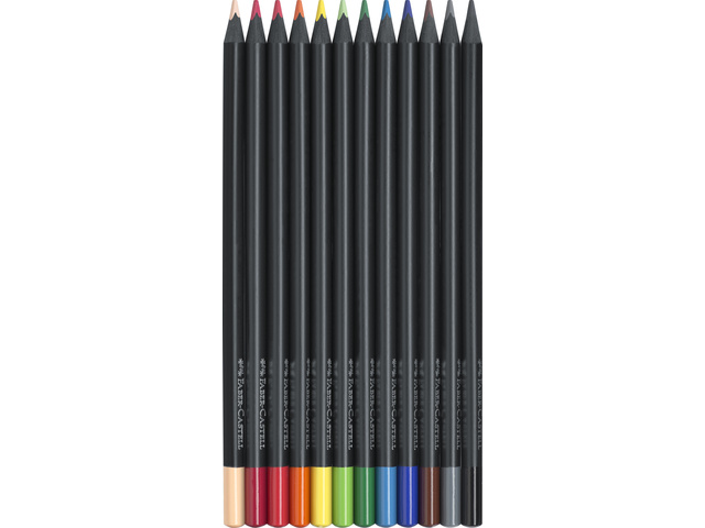 Kleurpotloden Faber-Castell Black Edition 12st. - Afbeelding 2
