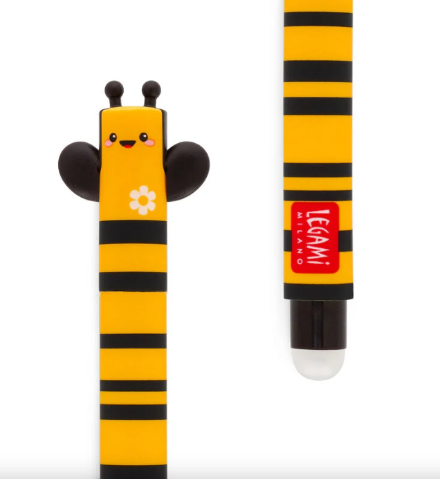 Legami Erasable Pen Bij (Zwarte Inkt) - Afbeelding 2