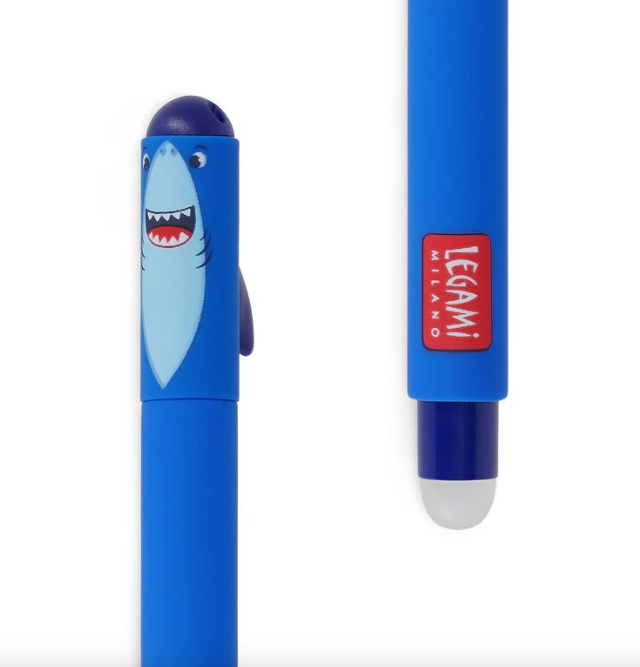 Legami Erasable Pen Haai (Blauwe Inkt) - Afbeelding 2