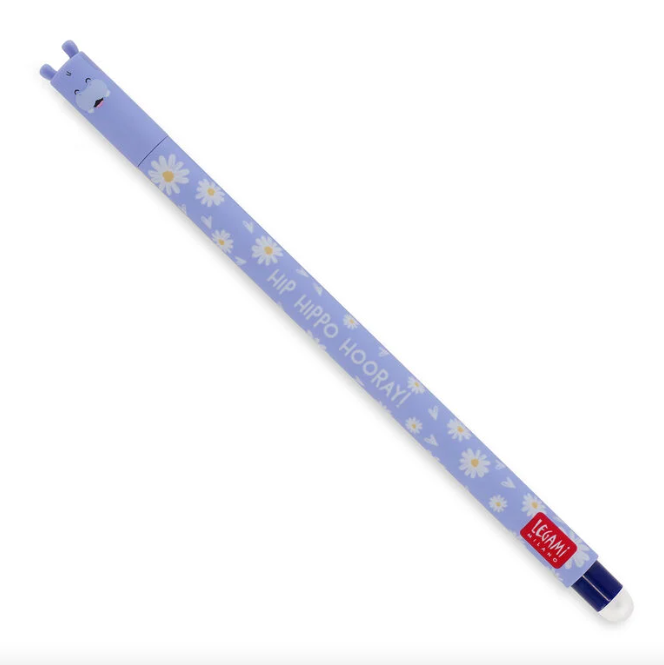 Legami Erasable Pen Nijlpaard (Blauwe Inkt)