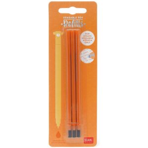 Legami Erasable Pen Navullingen 3-Pack Oranje