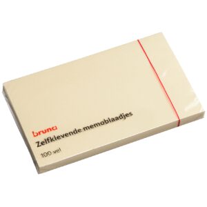 Bruna 100 Memoblaadjes Zelfklevend Lang