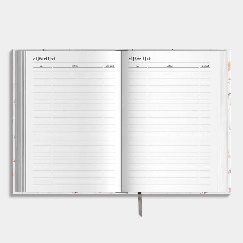 Luxe Schoolagenda De Hobbit 25-26 +A5 Aquarel Bloemetjes - Afbeelding 4