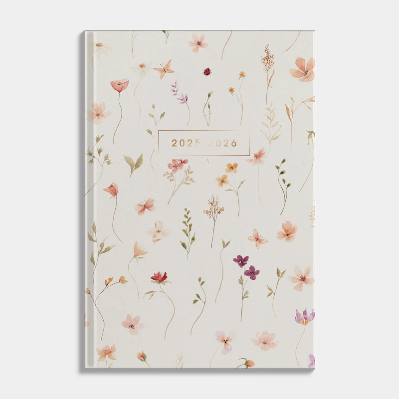 Luxe Schoolagenda De Hobbit 25-26 +A5 Aquarel Bloemetjes - Afbeelding 2