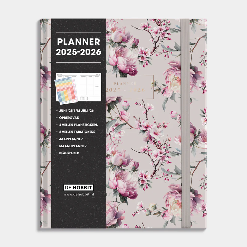 Luxe Weekplanner De Hobbit 25-26 A5+ Kersenbloesem