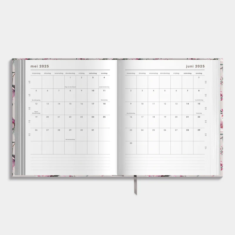 Luxe Weekplanner De Hobbit 25-26 A5+ Kersenbloesem - Afbeelding 4