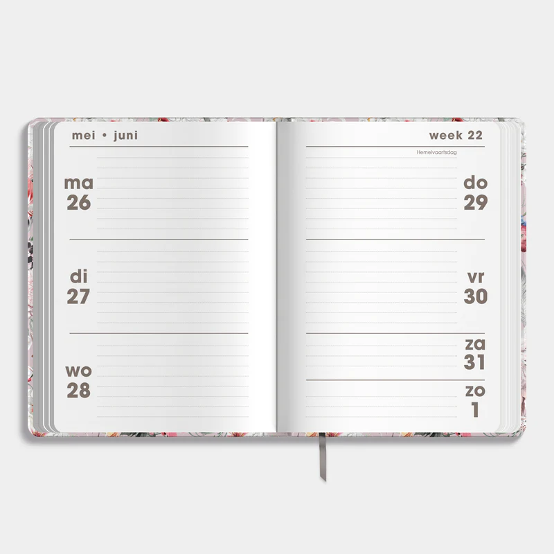 Soft Pocket Agenda De Hobbit 25-26 A6 Bloemen - Afbeelding 3