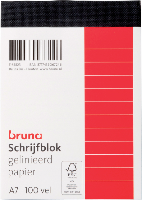 Bruna Schrijfblok A7