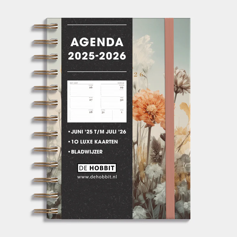 Ringband Agenda De Hobbit 25-26 Medium Veldbloemen